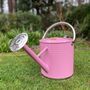 Peony Pink And Chrome Trim Watering Can Nine Litre, thumbnail 1 of 6