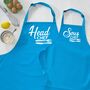 Head Chef And Sous Chef Matching Apron Set, thumbnail 4 of 11