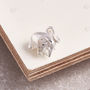 Elephant Solid Silver Charm Pendant, thumbnail 3 of 7