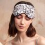 Tree Of Life Monochrome Sleep Mask, thumbnail 1 of 5