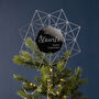 Personalised Geometric Star Christmas Tree Topper, thumbnail 1 of 3