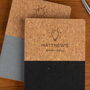 Personalised 'Bright Idea' Vegan Cork Notebook, thumbnail 1 of 6