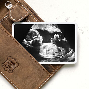 Personalised Baby Scan Wallet Metal Photo Cards, 3 of 8