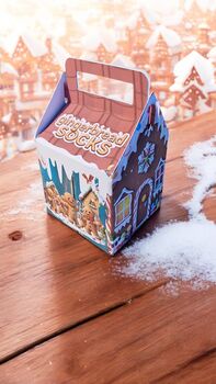 Gingerbread Man Socks In Handcrafted Gingerbread House, 6 of 8