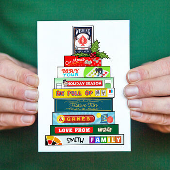 Personalised Board Games Christmas Card, 2 of 3