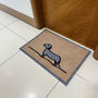 Sausage Dog Doormat, Natural, thumbnail 2 of 2