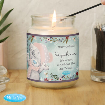 Me To You Cosy Winter Scented Candle Jar, 3 of 4