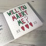 Personalised Will You Marry Me Christmas Book Card, thumbnail 6 of 7