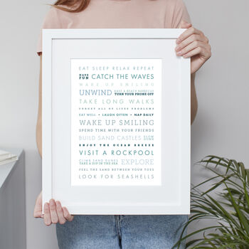 Personalised Favourite Text Print 'Use Your Own Words', 6 of 6