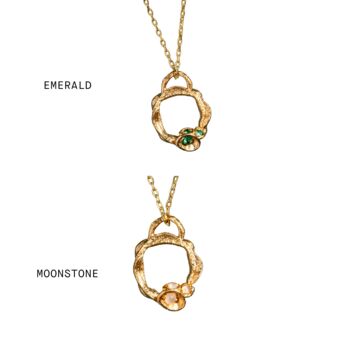 Small Branch Gold Vermeil Plated Birthstone Necklace, 7 of 12