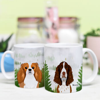 Foggy Forest Dog Mug Gift For Dog Lover Personalised, 10 of 10