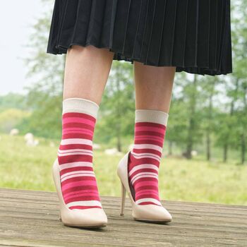 Elizabeth Punch And Elements Pink Women's Socks Bundle, 2 of 5