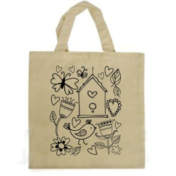 Colour In Canvas Tote Bag, 3 of 6