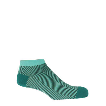 Lux Taylor Turquoise Luxury Crew And Trainer Men’s Socks, 4 of 5