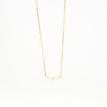 Asri Dainty Pearl Row Necklace, 5 of 9