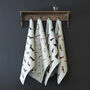 Liver And White Springer Spaniel Organic Cotton Apron, thumbnail 2 of 12