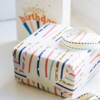 Birthday Candle Gift Wrap Set, 2 of 2