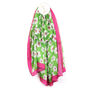 Silky Green / Pink Floral Scarf, thumbnail 1 of 3