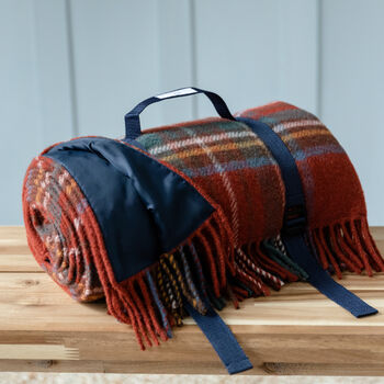Wool Picnic Blanket With Waterproof Backing, 2 of 7