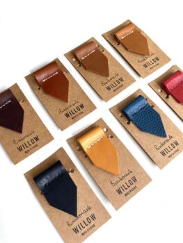 Personalised Handmade Leather Bookmark, 4 of 7