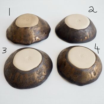 Small Green Blue And Gold Ceramic Ring Dishes, 7 of 7