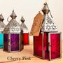 Moroccan Style Lantern Tea Light Holder Silver, thumbnail 4 of 8