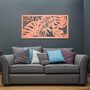 Tropical Monstera And Palm Leaves Wooden Wall Panel, thumbnail 4 of 11