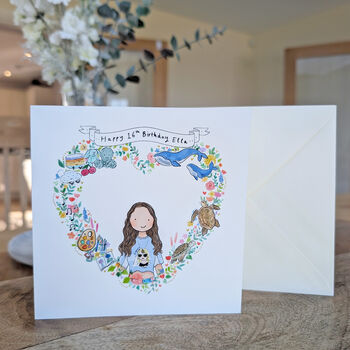 Personalised Birthday Portrait Greeting Card, 4 of 5