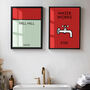 Set Of Two Personalised Monopoly Print And Waterworks, thumbnail 10 of 11