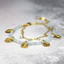 Layered Aquamarine Charm Bracelet, thumbnail 1 of 11