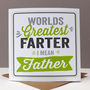 Farter Funny Father Card, thumbnail 2 of 5