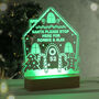 Personalised Gingerbread House Wooden Based LED Christmas Light, thumbnail 5 of 10