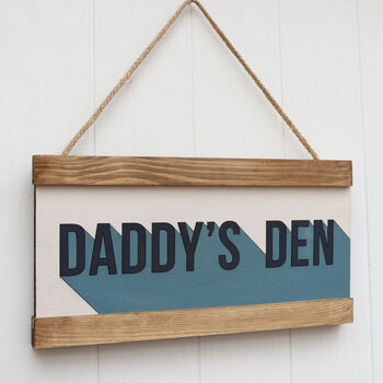 Personalised Wooden Dad's Den Sign, 3 of 4