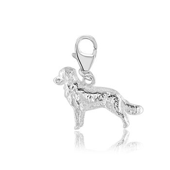 Golden Retriever Charm Sterling Silver, 5 of 9