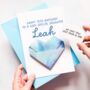 Personalised Origami Birthday Card – Cosmic Galaxy Design For Daughter, Son, Teenage Birthday, thumbnail 1 of 4