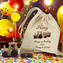 Christening Gift Personalised Tractor And Gift Bag, thumbnail 4 of 7