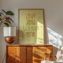 Love You Little One Print, Nursery Print, Kids Bedroom, thumbnail 7 of 12