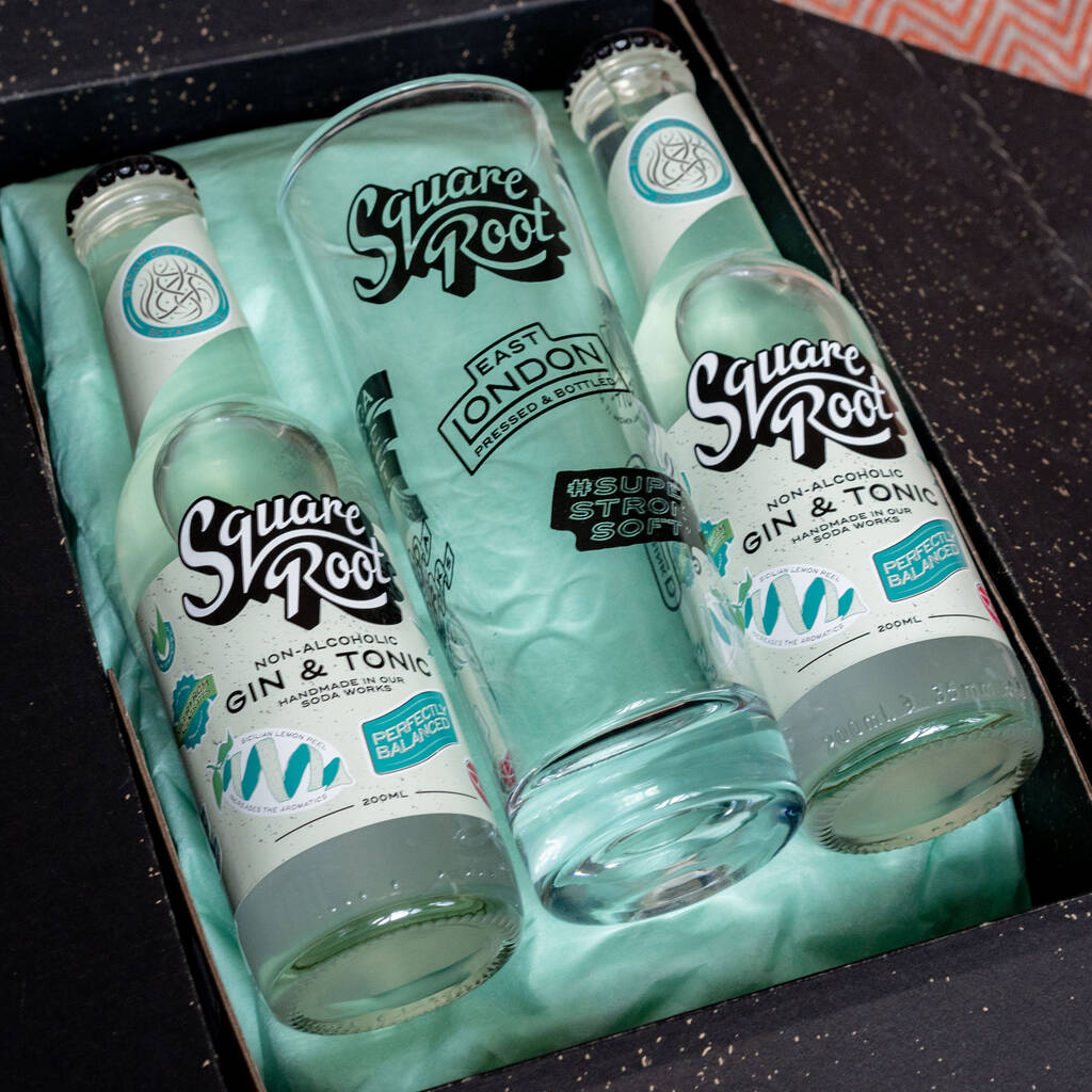 Non Alcoholic Gin And Tonic And Glass Gift Pack, 1 of 4