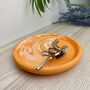 Orange Marbled Round Trinket Tray Dish, thumbnail 4 of 6