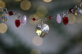 Crystal Heart Mini Garland Christmas Decoration, 9 of 10