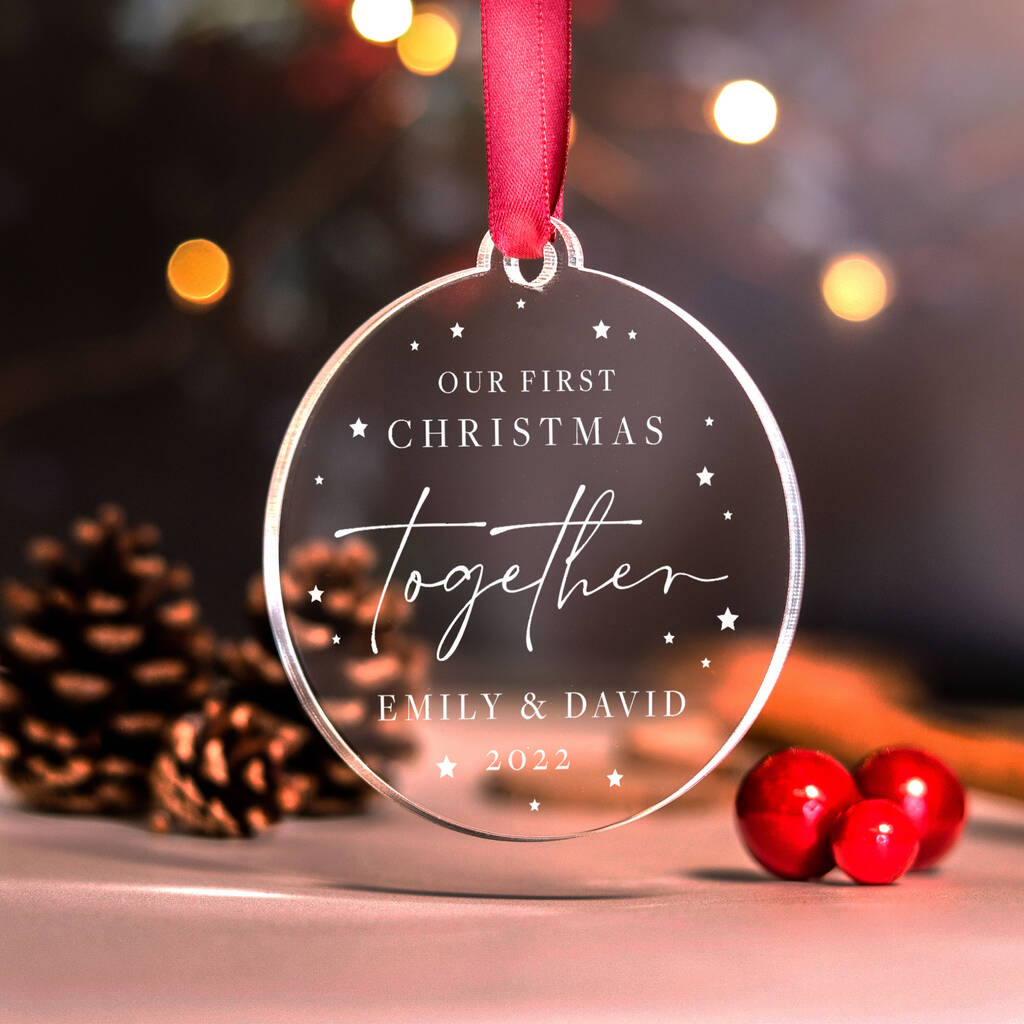 Lenox Ornament 2012 – Our First Christmas Together – Porcellana Con Oro 24K, 10,2 Cm