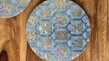 Floral Print Heat Resistant Trivet: Indian Inspired Kitchen Decor, 12 of 12