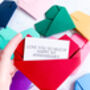 Be My Godparent Personalised Origami Heart Card, thumbnail 5 of 7