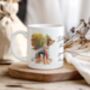 Personalised Doberman Autumn Dog Walk Keepsake Gift Mug, thumbnail 1 of 2