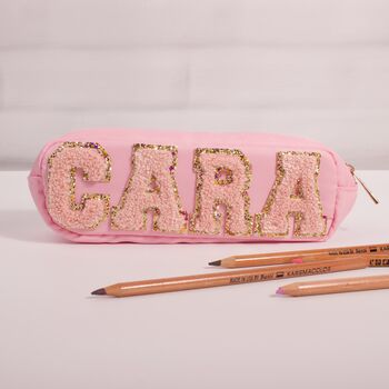 Personalised Pencil Case With Glitter Or Pearl Letters, 11 of 12