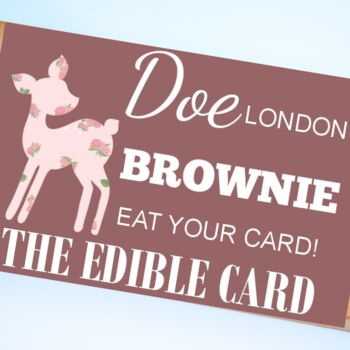 Personalised Chocolate Brownie Card, 6 of 8