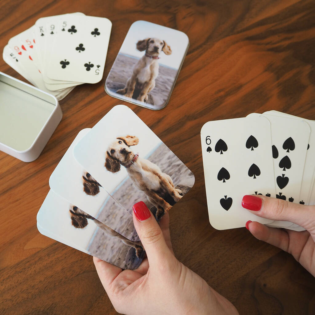 Image of Personalised Pet Photo Playing Cards