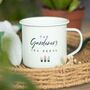 Gardener's Tea Break Enamel Mug, thumbnail 1 of 4