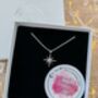 Handmade Sterling Silver North Star Birthstone Christmas Necklace: July Birthstone, thumbnail 1 of 12