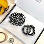 Hair Scrunchies Halloween Skull Gift Set, thumbnail 1 of 8